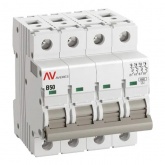 Выключатель автоматический EKF AVERES AV-6 50A (B) 4P трехфазный 6kA