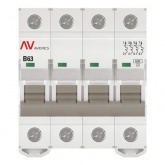 Выключатель автоматический EKF AVERES AV-6 63A (B) 4P трехфазный 6kA