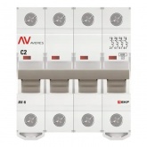 Выключатель автоматический EKF AVERES AV-6 2A (C) 4P трехфазный 6kA
