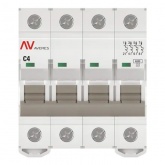 Выключатель автоматический EKF AVERES AV-6 4A (C) 4P трехфазный 6kA