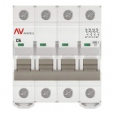 Выключатель автоматический EKF AVERES AV-6 6A (C) 4P трехфазный 6kA