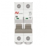 Выключатель автоматический EKF AVERES AV-6 3A (D) 2P однофазный 6kA