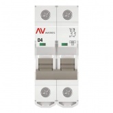 Выключатель автоматический EKF AVERES AV-6 4A (D) 2P однофазный 6kA