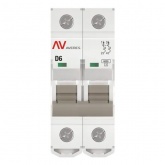 Выключатель автоматический EKF AVERES AV-6 6A (D) 2P однофазный 6kA