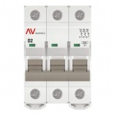 Выключатель автоматический EKF AVERES AV-6 2A (D) 3P трехфазный 6kA