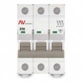 Выключатель автоматический EKF AVERES AV-6 10A (D) 3P трехфазный 6kA
