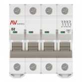 Выключатель автоматический EKF AVERES AV-6 2A (D) 4P трехфазный 6kA