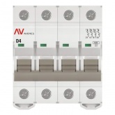 Выключатель автоматический EKF AVERES AV-6 4A (D) 4P трехфазный 6kA