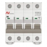 Выключатель автоматический EKF AVERES AV-6 6A (D) 4P трехфазный 6kA