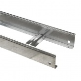 Лоток лестничный EKF 80х200х3000 металлический толщина лонжерона 1,2 мм