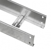 Лоток лестничный EKF 100х200х3000 металлический толщина лонжерона 1,2 мм