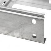 Лоток лестничный EKF 100х200х3000 металлический толщина лонжерона 1,2 мм