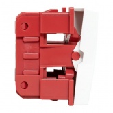 Выключатель одноклавишный EKF C-Line 10А 2 модуля белый