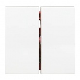 Выключатель двухклавишный EKF C-Line 10А 2 модуля белый