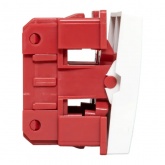 Выключатель двухклавишный EKF C-Line 10А 2 модуля белый