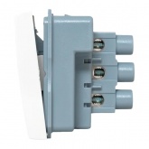 Переключатель одноклавишный EKF C-Line 10А 2 модуля белый