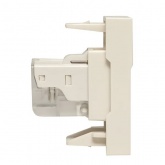 Розетка EKF C-Line RJ45 кат.5e 1 модуль белая
