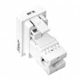 Розетка EKF C-Line RJ45 кат.5e 1 модуль белая