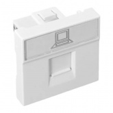 Розетка EKF C-Line RJ45 кат.5e 2 модуля белая