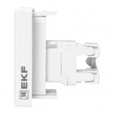 Розетка EKF C-Line RJ45 кат.6 2 модуля белая
