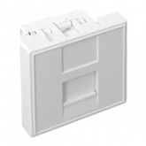 Розетка EKF C-Line RJ45 кат.6 2 модуля белая