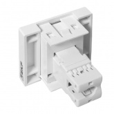 Розетка EKF C-Line RJ45 кат.6 2 модуля белая