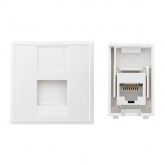 Розетка EKF C-Line RJ45 кат.6 2 модуля белая