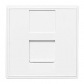 Розетка EKF C-Line RJ45 кат.6 2 модуля белая