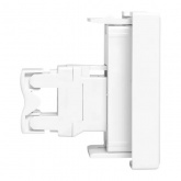 Розетка EKF C-Line RJ45 кат.6 2 модуля белая