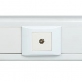 Розетка EKF C-Line TV 2 модуля белая