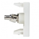 Розетка EKF C-Line TV 2 модуля белая