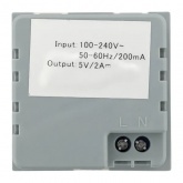 Розетка EKF C-Line USB тип А 2.1А 2 гнезда белая