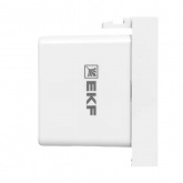 Розетка EKF USB A+C, 2.1А, 2 гнезда, без индикатора, белая