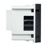 Розетка EKF C-Line 2P+E шторки винтовой зажим черная