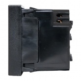 Розетка EKF C-Line 2P+E 45 градусов шторки быстрозажимные клеммы черная