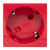 Розетка EKF C-Line 2P+E 45 градусов шторки быстрозажимные клеммы красная
