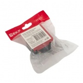 Розетка EKF C-Line 2P+E 45 градусов шторки быстрозажимные клеммы красная