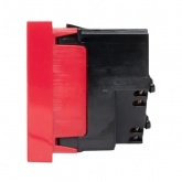 Розетка EKF C-Line 2P+E 45 градусов шторки быстрозажимные клеммы красная