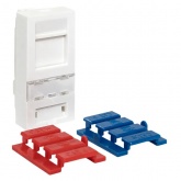 Вставка розеточная EKF TERACOM для одного RJ Keystone формат Mosaic 1м со шторками