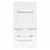 Вставка розеточная EKF TERACOM для одного RJ Keystone формат Mosaic 1м со шторками