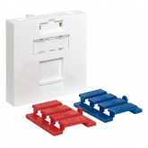 Вставка розеточная EKF TERACOM для одного RJ Keystone формат Mosaic 2м со шторками