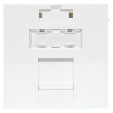 Вставка розеточная EKF TERACOM для одного RJ Keystone формат Mosaic 2м со шторками