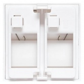 Вставка розеточная EKF TERACOM для двух RJ Keystone формат Mosaic 2м со шторками