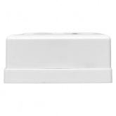 Розетка настенная на два разъема EKF TERACOM RJ45 cat.5E неэкранированная Dual IDC белая