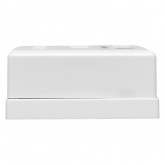 Розетка настенная на два разъема EKF TERACOM RJ45 cat.6 неэкранированная Dual IDC белая