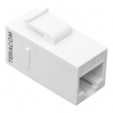 Адаптер проходной EKF TERACOM RJ45-RJ45 cat.5E неэкранированный тип Keystone белый