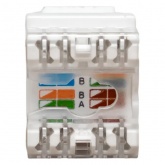 Розеточный модуль EKF TERACOM RJ45 cat.6 Keystone неэкранированный 110 IDC 180 белый