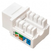 Розеточный модуль EKF TERACOM RJ45 cat.6 Keystone неэкранированный 110 IDC 90 белый