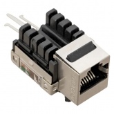 Розеточный модуль EKF TERACOM RJ45 cat.5E Keystone экранированный FTP 110 IDC 90