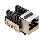 Розеточный модуль EKF TERACOM RJ45 cat.6 Keystone экранированный FTP 110 IDC 90
